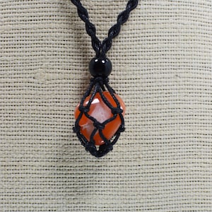 Red Jasper Pendant Necklace: Natural Gemstone Healing Jewelry