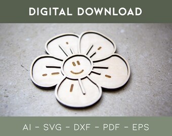 BANDEJA DE JUEGOS SENSORIAL FLOR | Archivo digital de corte por láser | Juego creativo y actividades educativas
