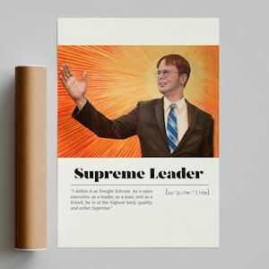 The Office Dwight Schrute Minimalist TV Series Poster | Vintage Retro Art Print | Custom Poster | Wall Art Print | Home decor Michael Scott