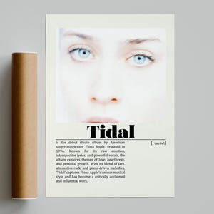 Fiona Apple Tidal Poster | Minimalist Music Poster | Vintage Retro Art Print | Custom Poster | Wall Art Print | Home Decor
