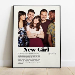 New Girl TV Series Poster | Vintage Retro Art Print | Custom Poster | Wall Art Print | Home decor | TV Show | New Girl Print