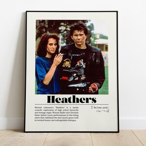 Heathers | Michael Lehmann | Vintage Retro Art Print | Wall Art Print | Minimalist Movie Poster | Custom Poster | Home Decor