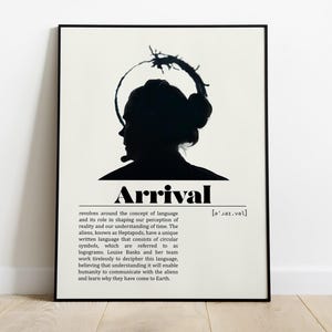 Arrival Poster | Denis Villeneuve | Minimalist Movie Poster | Vintage Retro Art Print | Custom Poster | Wall Art Print | Movie Poster