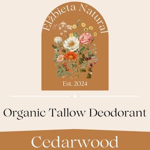 Organic Cedarwood Tallow Deodorant – Aluminum Free Natural Deodorant for Men & Women
