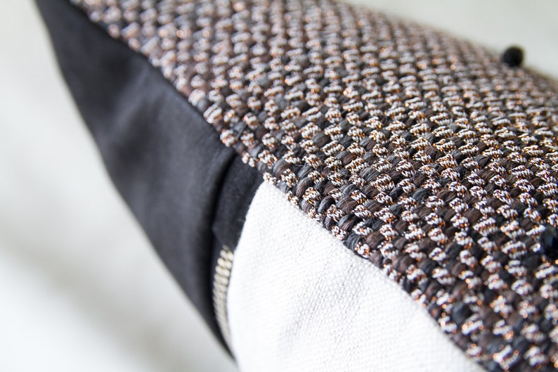 ELDORA handwoven pillow brown pillow chocolate pillow espresso Etsy