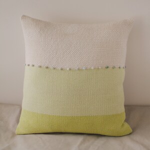 LAUREL throw pillow handmade artisan woven textile art bespoke home design specialty crafted one of a kind