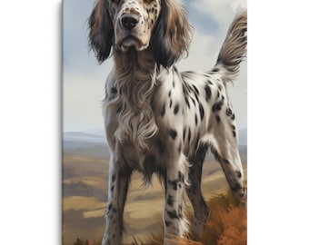 English Setter Wall Art Canvas
