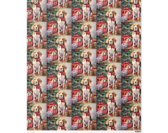 Beagle Christmas Wrapping paper roll
