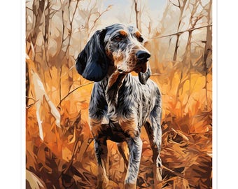 Blue Tick Coonhound stickers