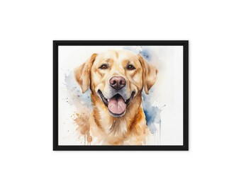 Watercolor Labrador Retriever Portrait