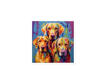 Yellow Lab Abstract Magnet