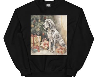 Christmas English Setter Unisex Sweatshirt