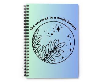 Celestial Spiral Notebook: Earthy Vibes Journal