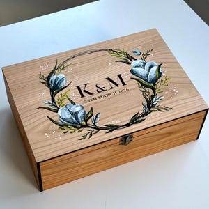 Personalized Memory Keepsake Wooden Love box with Lock - Perfect Gift for Couple, Wedding, Engagement, Proposal Gift for Him, Her, Boyfriend