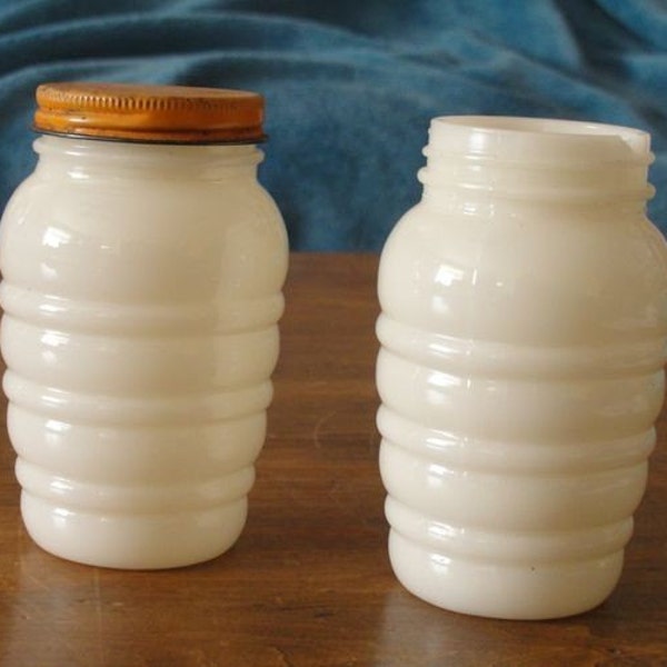 Opaque Glass Kitchen Jars