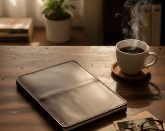 Handmade Refillable Leather Journal Cover – Rustic Traveler’s Notebook, Custom Cover, Inserts Sold Separately