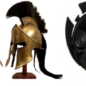 Kampfgeschädigter Spartan Helm: Mittelalterliche Griechische Rüstung, 18 Gauge Steel