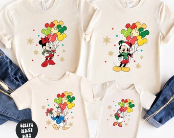 Disney Christmas Shirts Mickeys Very Merry Christmas Party 2026 Shirt Matching Mickey & Friends Xmas Tee Disney Family Vacation Holiday Trip
