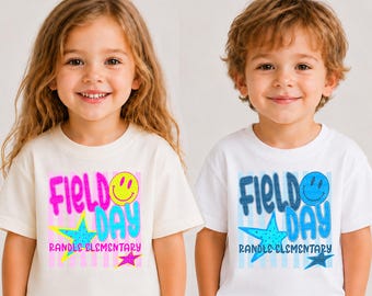 Field Day Shirts Custom School Name Shirt Let The Games Begin Shirt Teachers Field Day T-shirt Colorful Group Shirts End of Year School Tee