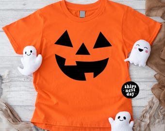 Halloween Shirt Jack O Lantern Sweatshirt Pumpkin Shirt Fall Shirts Halloween Sweatshirt Cute Spooky Shirt Kids Halloween Tee Toddler Shirt