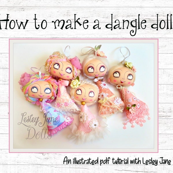 Instant Digital Download - Ornamental Hanging Decorative Art Doll PDF Tutorial Class