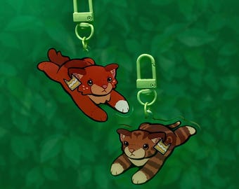 Squirrelflight & Leafpool Plushie Keychain (Warriors: The New Prophecy)