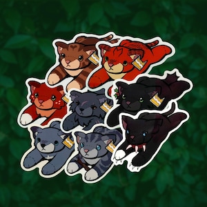Battle Cats Plushie Stickers *NEW CHARACTERS!