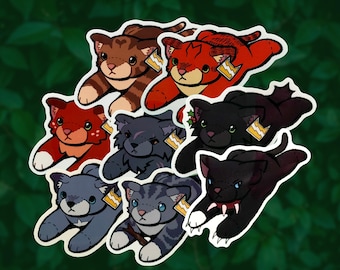 Warrior Kitties Plushie Stickers