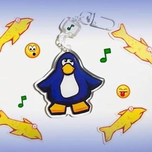 Club Penguin Linked Keychain