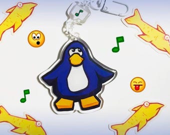 Club Penguin Linked Keychain