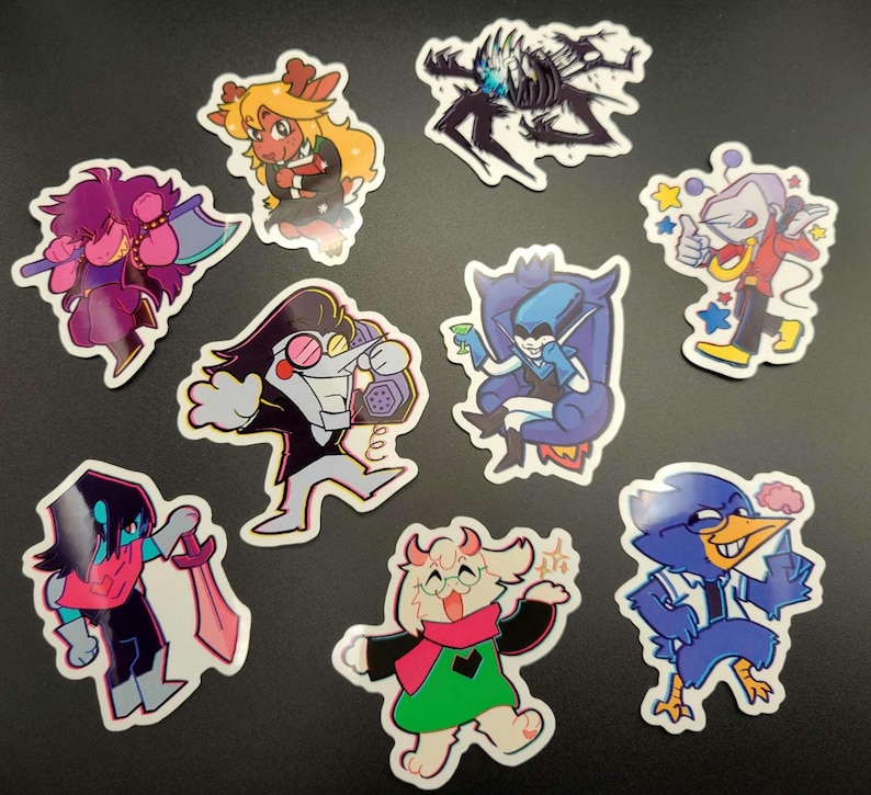 Delta Rune Sticker Deltarune Vinyl Stickers - Etsy