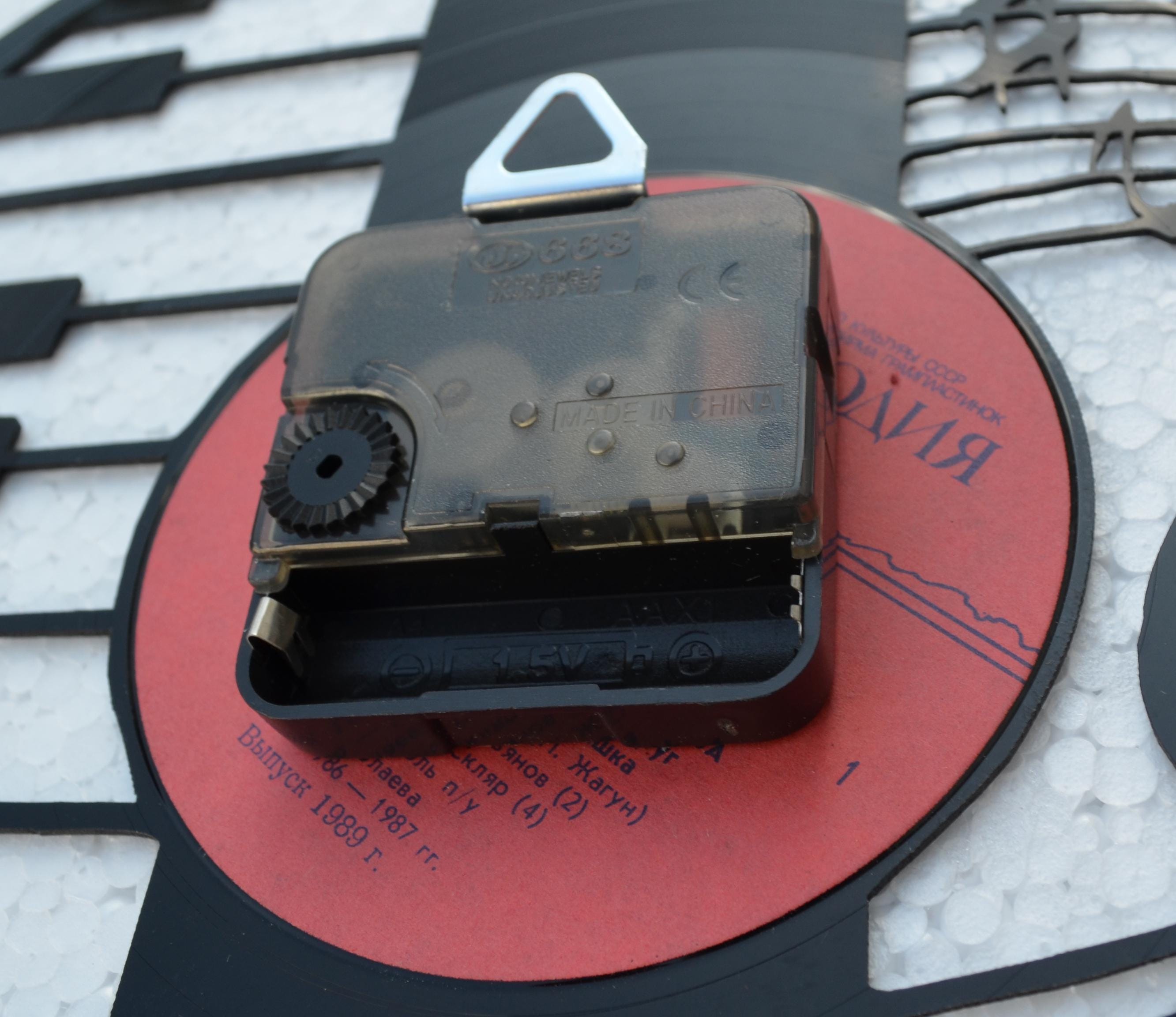 ホーンテッドマンション時計 ビニールレコード壁掛け時計 映画フィルム