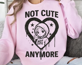 Illit Anime Drip Heart Sweatshirt – Grunge Manga Graphic Tee
