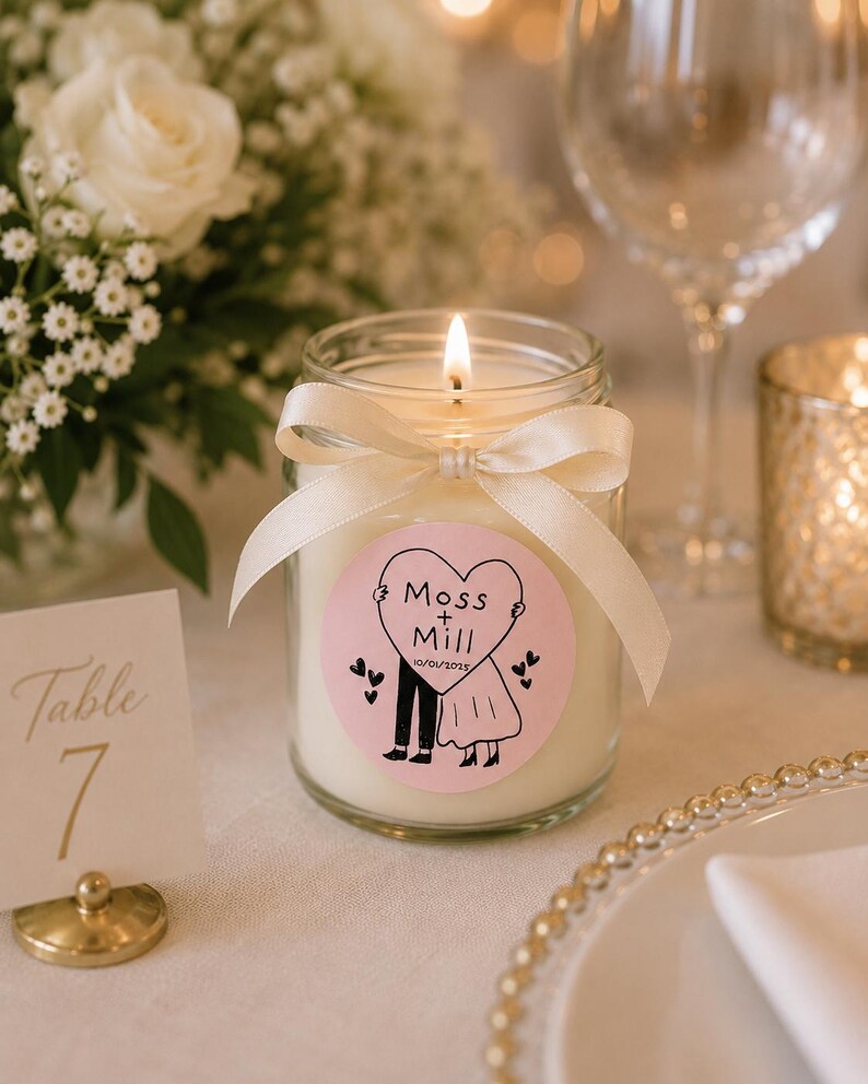 Wedding Envelope Stickers | Personalized Bride & Groom Labels | Custom Couple Stickers | Romantic Wedding Stationery image 15