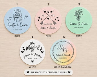 Free Ship, Personalized Wedding Favor Stickers, Custom Wedding Labels, Envelope Seals, Bridal Shower Stickers, Thank You Tags, Favor Labels
