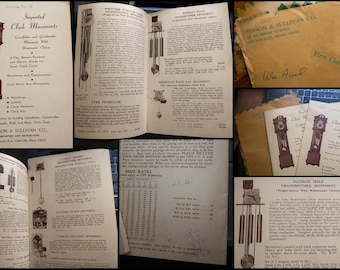 Vintage Clock Movement Catalog 1950s–1970s Mason & Sullivan | Grandfather Clock Plans | Antique Clock Repair Guide | Horology Booklet