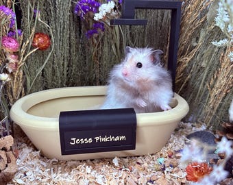 Hamster Sand Bath & Dig Box – Enrichment Enclosure Accessory for Small Pets