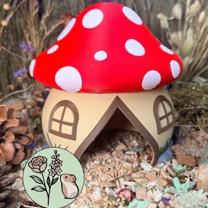 Pilzhaus Hamsterversteck mit abnehmbaren Deckel