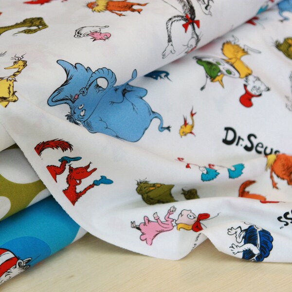 Dr. Seuss Fabric "Celebration"  from Celebrate Seuss- 1 yard