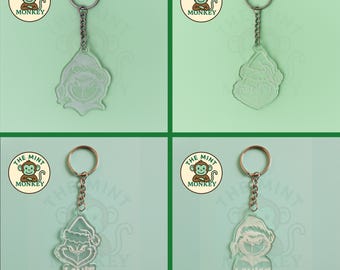 The Grinch Acrylic Keychain - gift - birhday - school - bag - christmas - stocking fillers - party bag