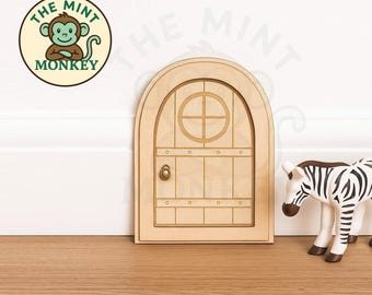 Wooden Fairy Door Craft Kit, Ready to Paint