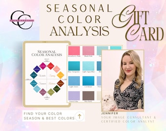 Color Analysis: Discover Your Season (With Personalized PDF) 16-season system ***GIFT CARD***