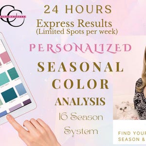 Análisis de color profesional: Descubre tu estación (con PDF personalizado). Sistema de 16 estaciones, resultados en 24 horas.