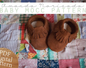 Baby & Toddler Moccasin Sewing Pattern - PDF Instant Download
