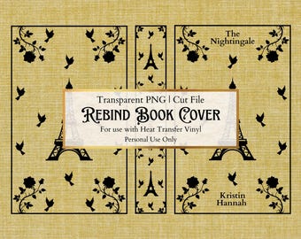 The Nightingale | Rebind Book Cover | Transparent PNG | Digital Download