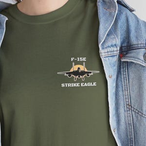 F-15 Strike Eagle T-Shirt, Aviation Enthusiast Gift, Military Aircraft T-Shirt, Fighter Jet Tee, Air Force Pilot Gift, Military Aviation