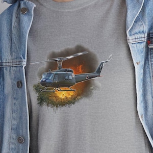 UH-1 Huey T-Shirt, Aviation Enthusiast Shirt, Military Aircraft T-Shirt, Army Helicopter T-Shirt, Helicopter Pilot Gift, Military Aviation