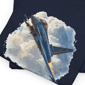 Eurofighter Typhoon T-Shirt, Aviation Enthusiast Shirt, Military Aircraft T-Shirt, Fighter Jet Tee, Air Force Pilot Gift, Military Aviation