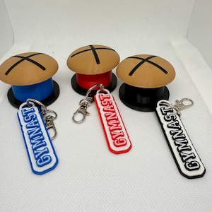 Men’s Gymnastics Mushroom “Pommel” Clicker Fidget - Gymnast Keychain
