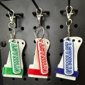 Chaveiro com pegador para barra fixa de ginástica masculina, design flexível em TPU.